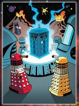 Doctor Who In Comics. Artwork by Paul Grist and John Offredi