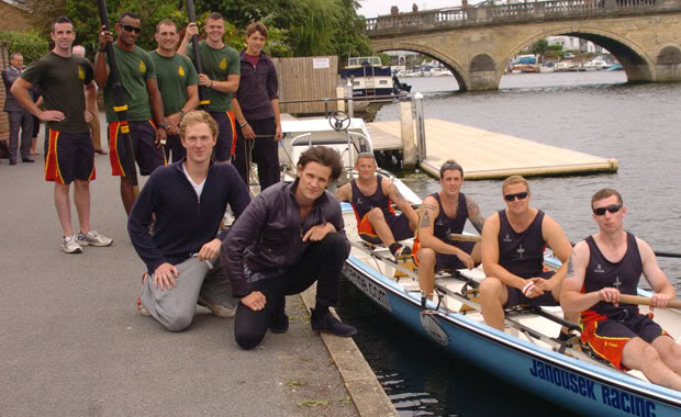 Royal Marines meet Matt Smith; photo: Thames Challenge