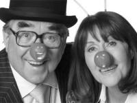 Ronnie Corbett with Elisabeth Sladen for the Comic Relief Special. Credit: BBC