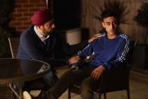 Class - Ep2 - The Coach With The Dragon Tattoo - Varun (AARON NEIL), Ram (FADY ELSAYED) (Credit: BBC/Simon Ridgeway)