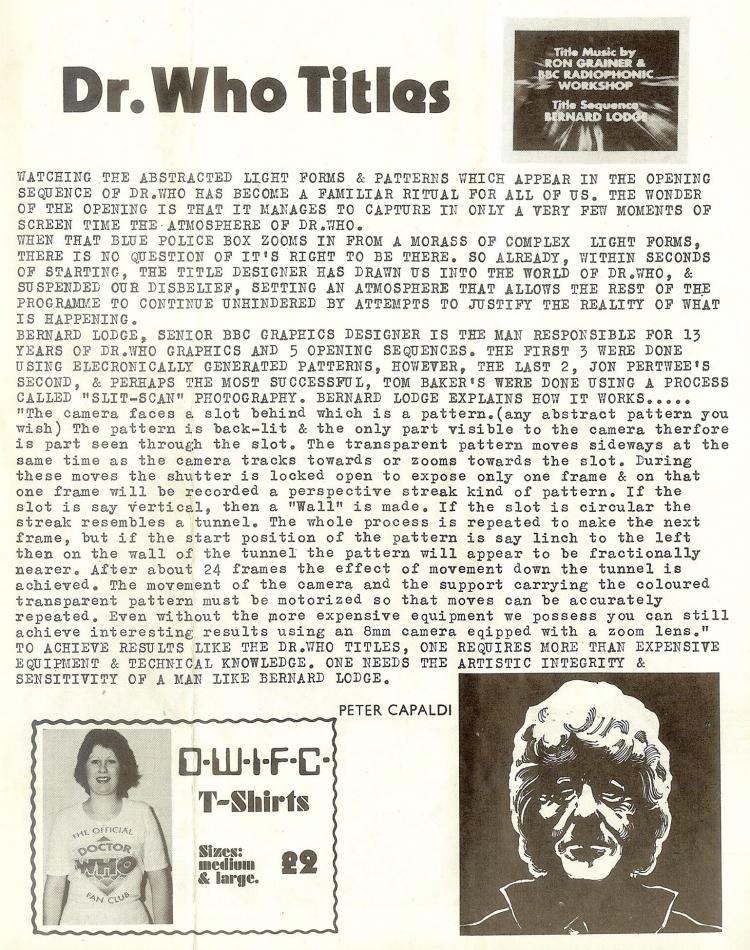 DWIFC Magazine -  Issue 2, May 1976 (Credit: Matthew Kilburn)