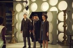 Recreating the first TARDIS interior scene from the Pilot (Credit: BBC/Hal Shinnie)