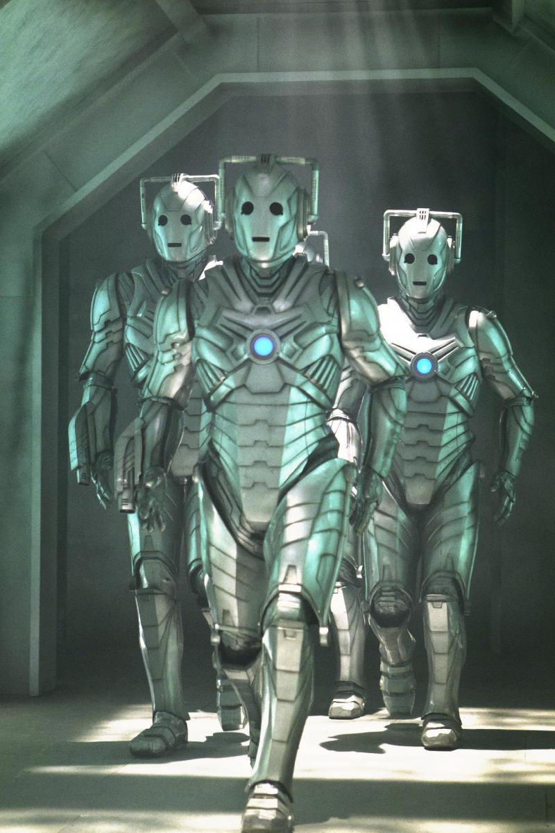 Cybermen. Image: BBC/Adrian Rogers