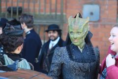 Madame Vastra, as played by Neve McIntosh (Credit: Ryan Farrell, via Twitter)