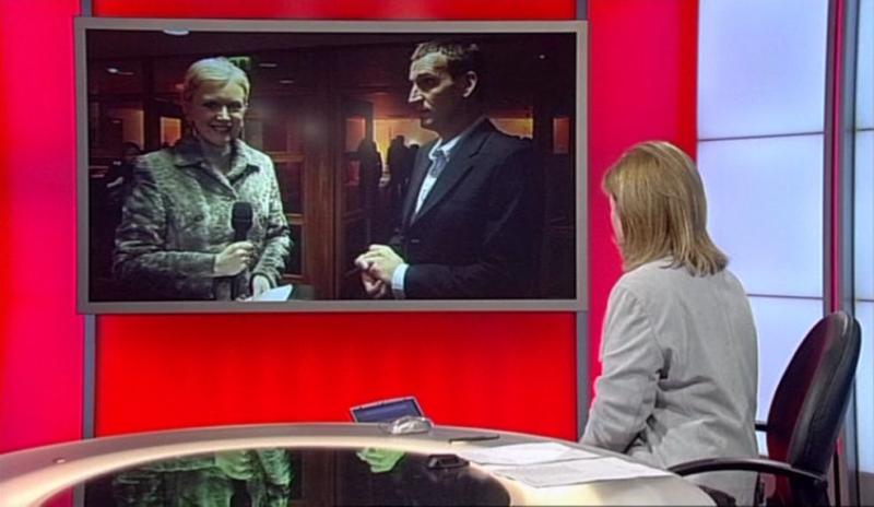 BBC Wales Today coverage of Doctor Who Preview, 8 Mar 2005. Image: BBC