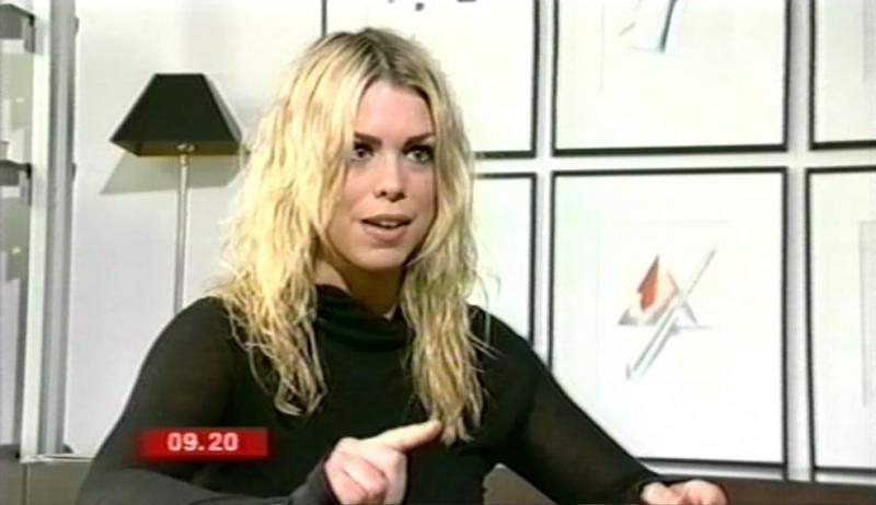 Billie Piper interview on BBC Breakfast, 9 Mar 2005. Image: BBC