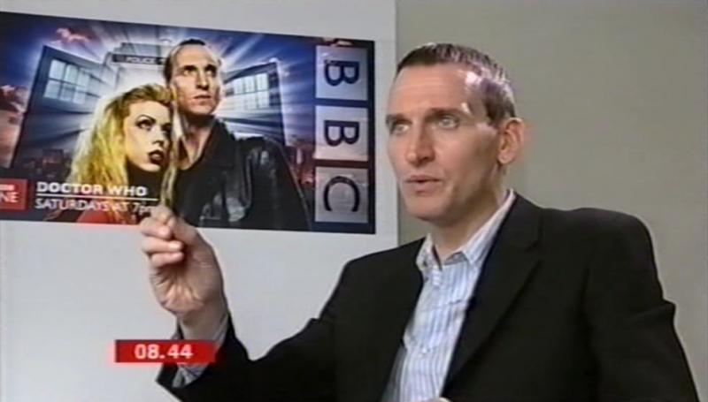 Christopher Eccleston interview on BBC Breakfast, 9 Mar 2005. Image:  BBC