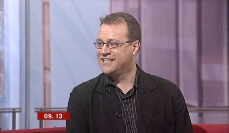 Russell T Davies on BBC Breakfast, 11th March 2005. Image: BBC