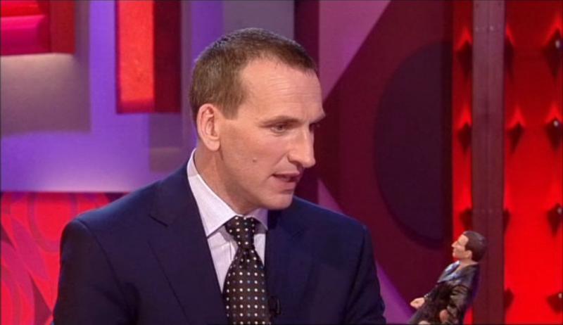 Christopher Eccleston on Friday Night with Jonathan Ross, 25th Match 2005. Image: BBC
