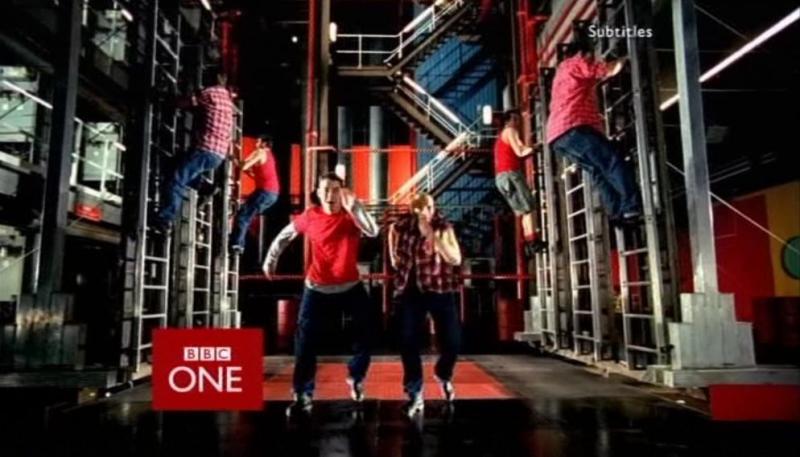 "Tap Dogs" ident, introducing a new series of Doctor Who! (Credit: BBC)