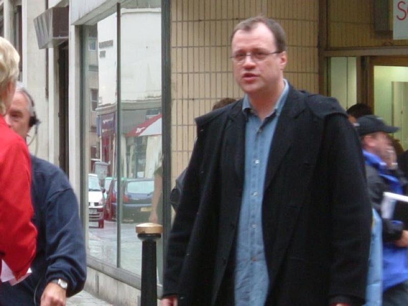 Filming at Queen's Arcade, 20 Jul 2004. Photo: Gareth Price