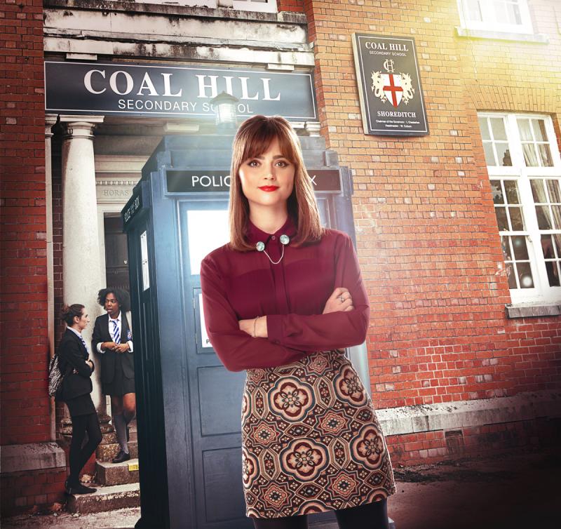  Clara (Jenna Coleman) - The Caretaker. Photo: Adrian Rogers, BBC Worldwide 2014