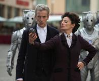 Death in Heaven, the Doctor (Peter Capaldi) and Missy (Michelle Gomez) (Credit: Adrian Rogers, Â©BBC/BBC WORLDWIDE 2014)