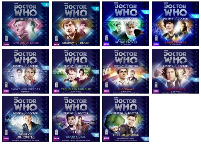 Destiny of the Doctor - full range (Credit: AudioGo / Big Finish)