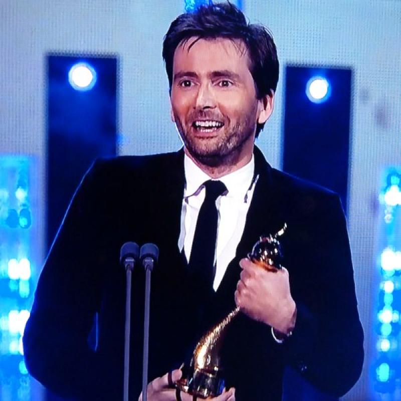David Tennant wins a Special Recognition award at the 2015 NTAs (Credit: National Television Awards/ITV)
