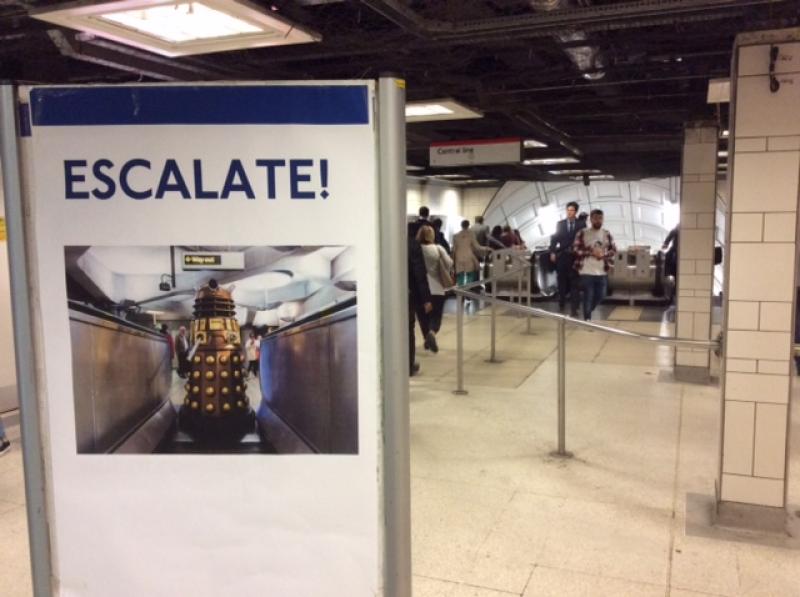 Daleks Invade Liverpool Street. (Credit: TfL)