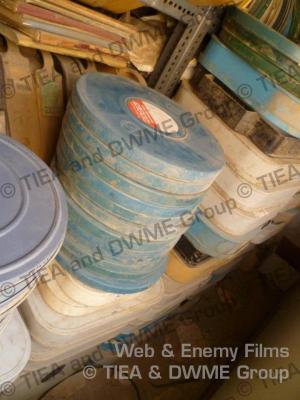 Film Cans found in Jos, Africa (Credit: Doctor Who Missing Episodes Discussion Group & TIEA Ltd)