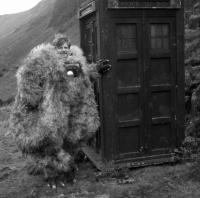 Reg Whitehead in Yeti costume, from The Abominable Snowmen (Credit: BBC)
