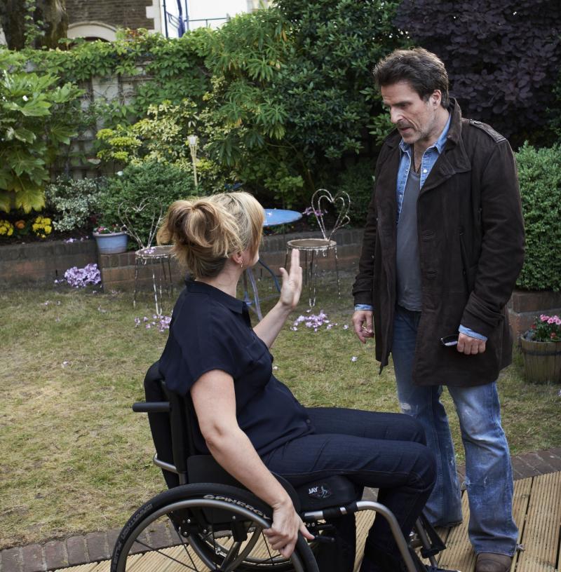 Class - Ep4 - Co-Owner Of A Lonely Heart - Jackie (SHANNON MURRAY), Huw (CON O'NEIL) (Credit: BBC/Simon Ridgeway)