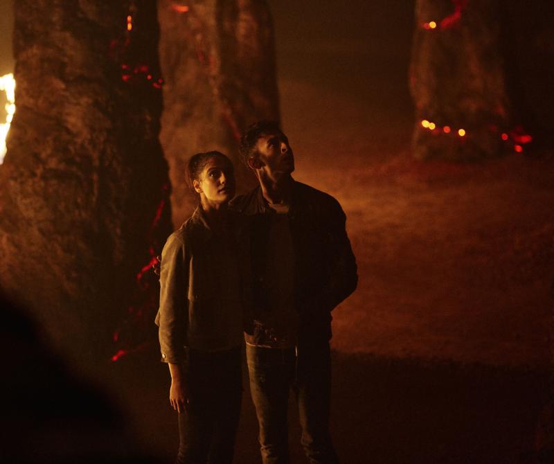 Class - Ep5 - Brave-ish Heart - April (SOPHIE HOPKINS), Ram (FADY ELSAYED) (Credit: BBC/Simon Ridgeway)