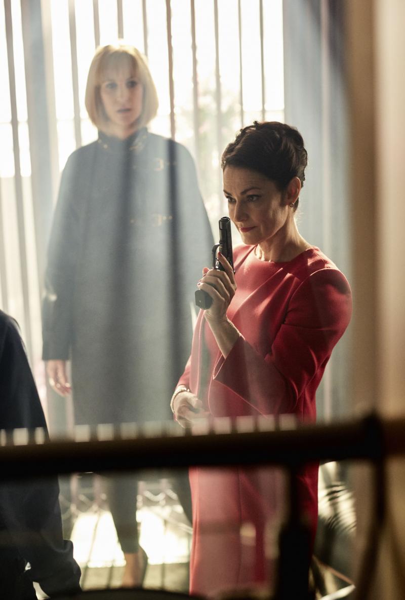 Class - Ep5 - Brave-ish Heart - Miss Quill (KATHERINE KELLY), Dorothea (POOKY QUESNEL) (Credit: BBC/Simon Ridgeway)