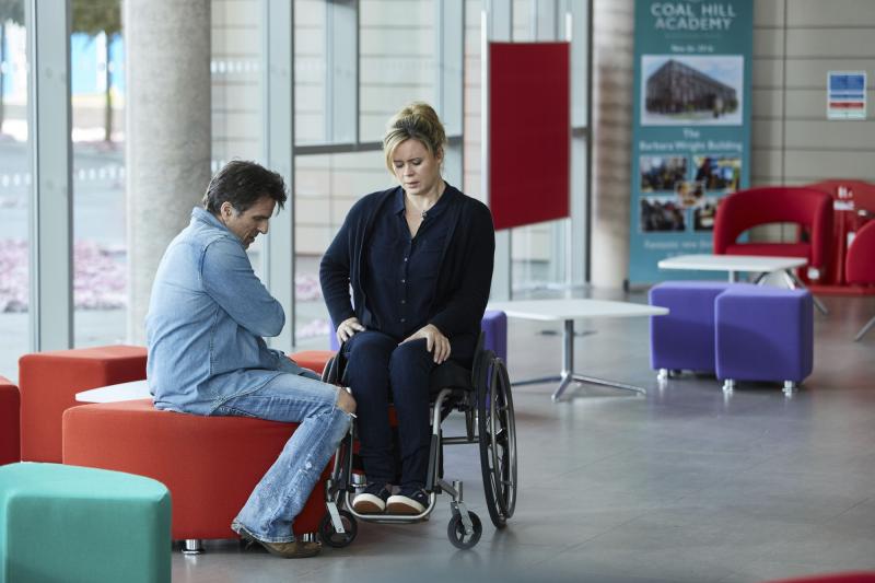 Class - Ep5 - Brave-ish Heart - Huw (CON O'NEIL), Jackie (SHANNON MURRAY) (Credit: BBC/Simon Ridgeway)