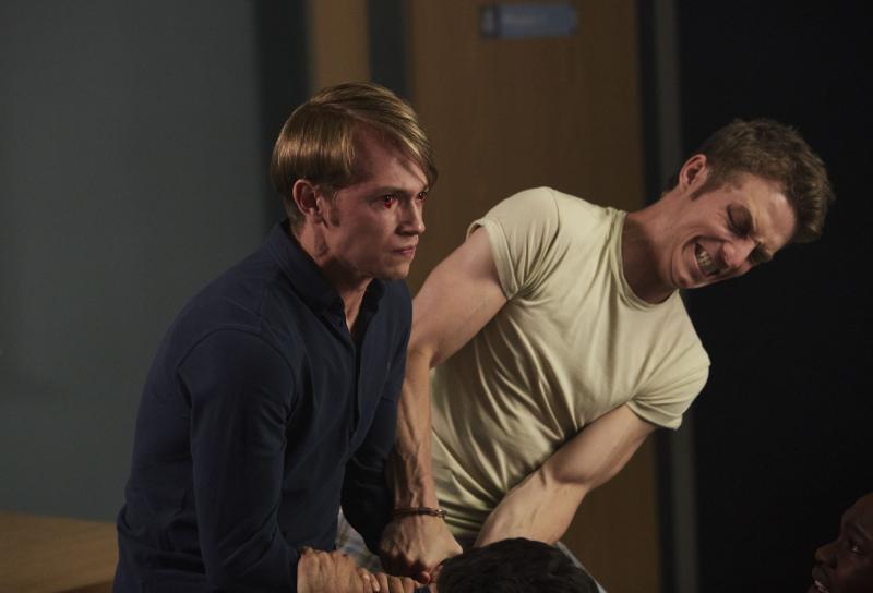 Class - Ep6 - Detained - Charlie (GREG AUSTIN), Matteusz (JORDAN RENZO) (Credit: BBC/Simon Ridgeway)