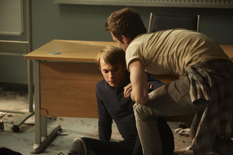 Class - Ep6 - Detained - Charlie (GREG AUSTIN), Matteusz (JORDAN RENZO) (Credit: BBC/Simon Ridgeway)