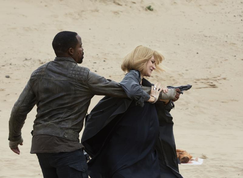 Class - Ep7 - The Metaphysical Engine, or What Quill Did - Miss Quill (KATHERINE KELLY), Ballon (CHIKE OKONKWO) (Credit: BBC/Simon Ridgeway)