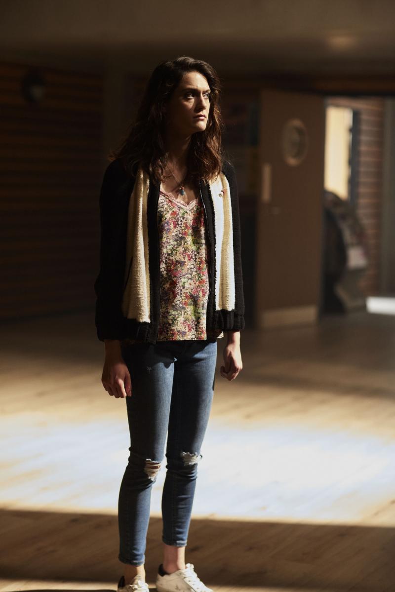 Class - Ep8 - The Lost - April (SOPHIE HOPKINS) (Credit: BBC/Simon Ridgeway)