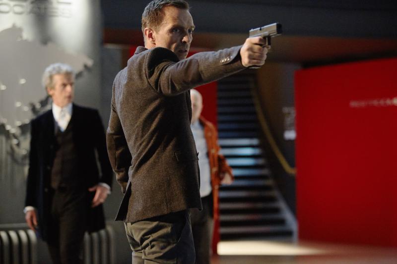 The Return of Doctor Mysterio  - Doctor Who (PETER CAPALDI), Dr Sim (ALEKSANDAR JOVANOVIC), Nardole (MATT LUCAS) (Credit: BBC)