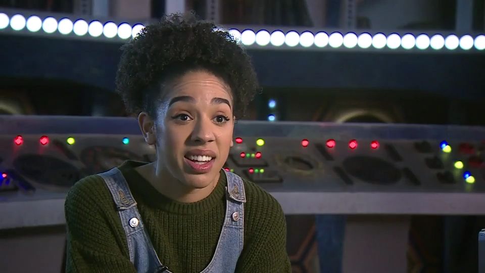 Pearl Mackie interviewed on BBC News (Credit: BBC)