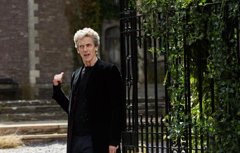 Knock Knock The Doctor (PETER CAPALDI) (Credit: BBC/BBC Worldwide (Simon Ridgway))