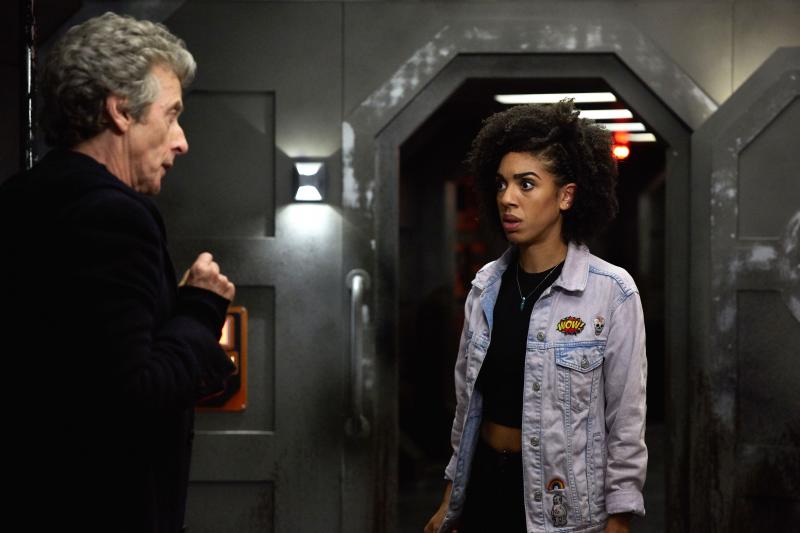 Oxygen: The Doctor (Peter Capaldi), Bill (Pearl Mackie) (Credit: BBC/BBC Worldwide (Simon Ridgway))