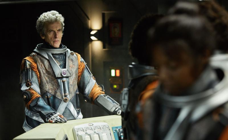 Oxygen: The Doctor (Peter Capaldi), Abby (Mimi Ndiweni) (Credit: BBC/BBC Worldwide (Simon Ridgway))