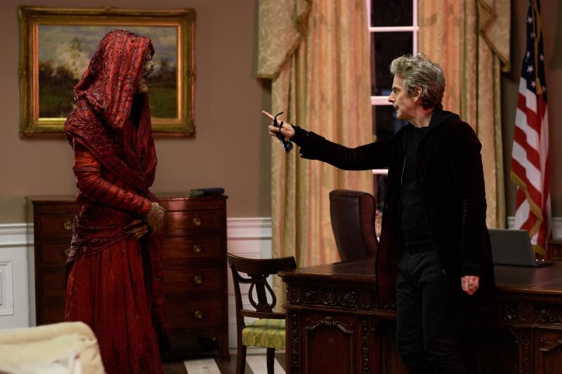 Extremis: Monk, The Doctor (Peter Capaldi) (Credit: BBC/BBC Worldwide (Simon Ridgway))