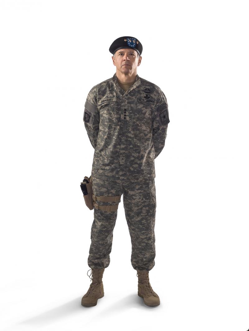 The Pyramid At The end Of The World: The Commander (Nigel Hastings) (Credit: BBC/BBC Worldwide (Simon Ridgway))