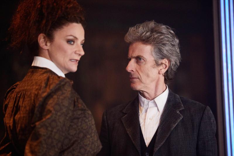 The Lie of The Land: Missy (Michelle Gomez), The Doctor (Peter Capaldi) (Credit: BBC/BBC Worldwide (Simon Ridgway))