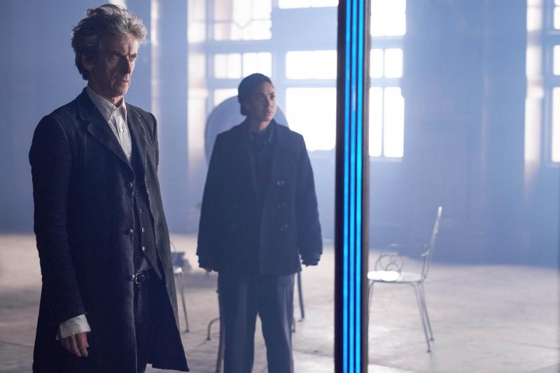 The Lie of The Land: The Doctor (Peter Capaldi), Bill (Pearl Mackie) (Credit: BBC/BBC Worldwide (Simon Ridgway))