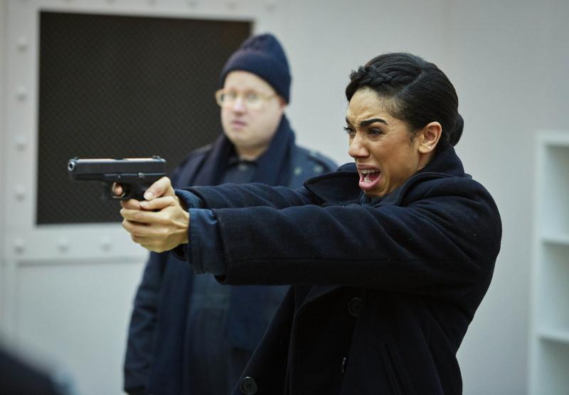 The Lie of The Land: Nardole (Matt Lucas), Bill (Pearl Mackie) (Credit: BBC/BBC Worldwide (Simon Ridgway))