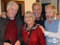 Who Talk: The Green Death (Richard Franklin, Mitzi MciKenzie, John Levene and Toby Hadoke) (Credit: Fantom Audio)