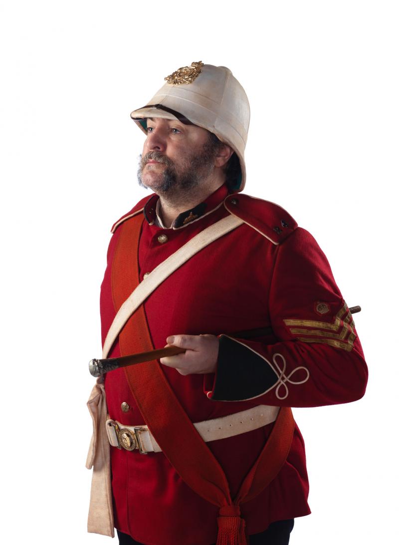 Empress of Mars: Sergeant Major Peach (Glenn Speers) (Credit: BBC/BBC Worldwide (Simon Ridgway))