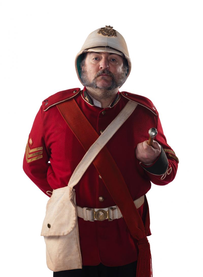 Empress of Mars: Sergeant Major Peach (Glenn Speers) (Credit: BBC/BBC Worldwide (Simon Ridgway))