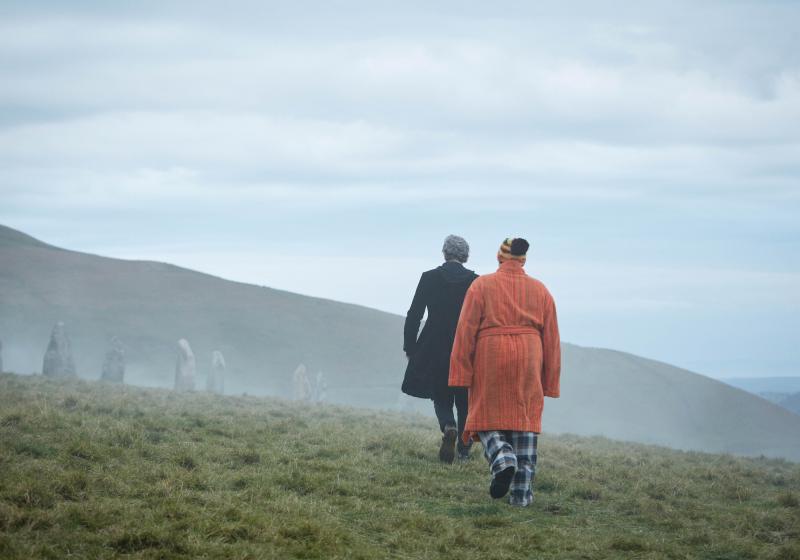 The Eaters of Light: The Doctor (Peter Capaldi), Nardole (Matt Lucas) (Credit: BBC/BBC Worldwide (Simon Ridgway))