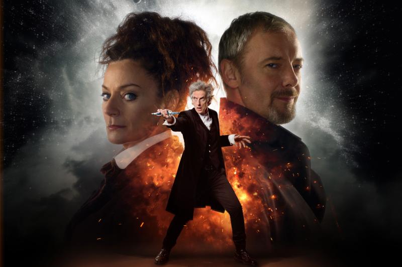 Missy (MICHELLE GOMEZ), The Master (JOHN SIMM), The Doctor (PETER CAPALDI)  (Credit: BBC Simon Ridgway/Ray Burmiston)