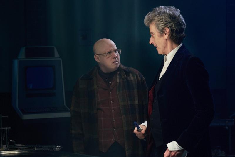 : Nardole (Matt Lucas), The Doctor (Peter Capaldi) (Credit: BBC/BBC Worldwide (Simon Ridgway))