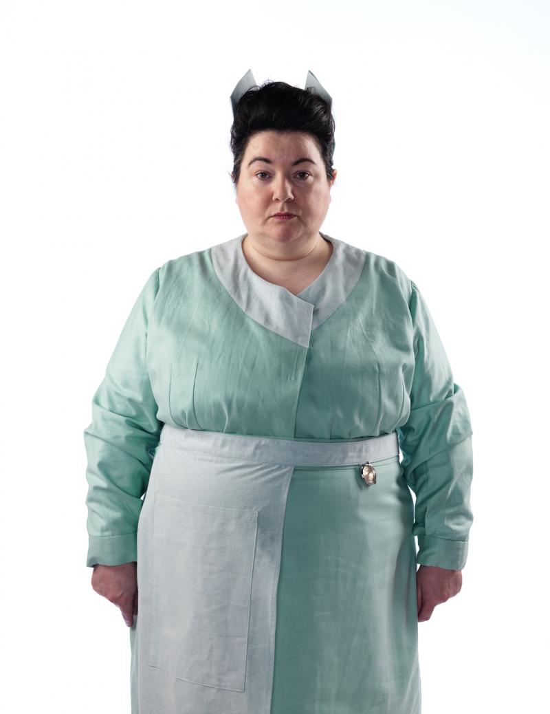 : Nurse (Alison Lintott) (Credit: BBC/BBC Worldwide (Simon Ridgway))