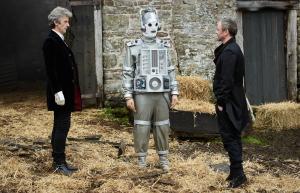 The Doctor Falls : The Doctor (Peter Capaldi), Mondasian Cyberman, The Master (John Simm) (Credit: BBC/BBC Worldwide (Simon Ridgway))