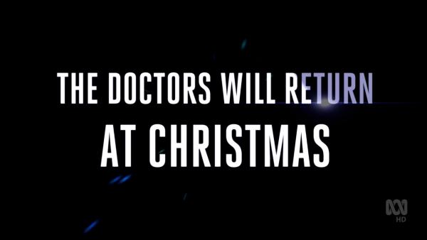 The Doctors Will Return at Christmas (Austalian caption) (Credit: BBC/ABC)