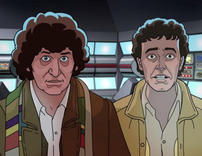 Shada - Tom Baker and Daniel Hill (Credit: BBC Worldwide)